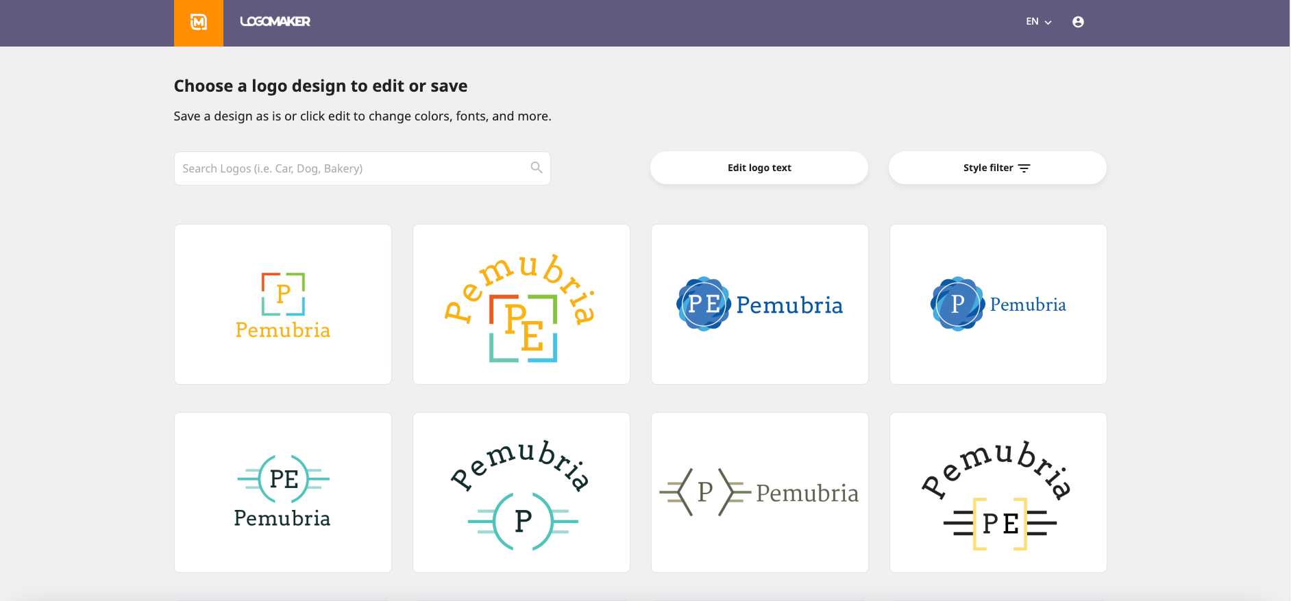 LogoMaker logo designs