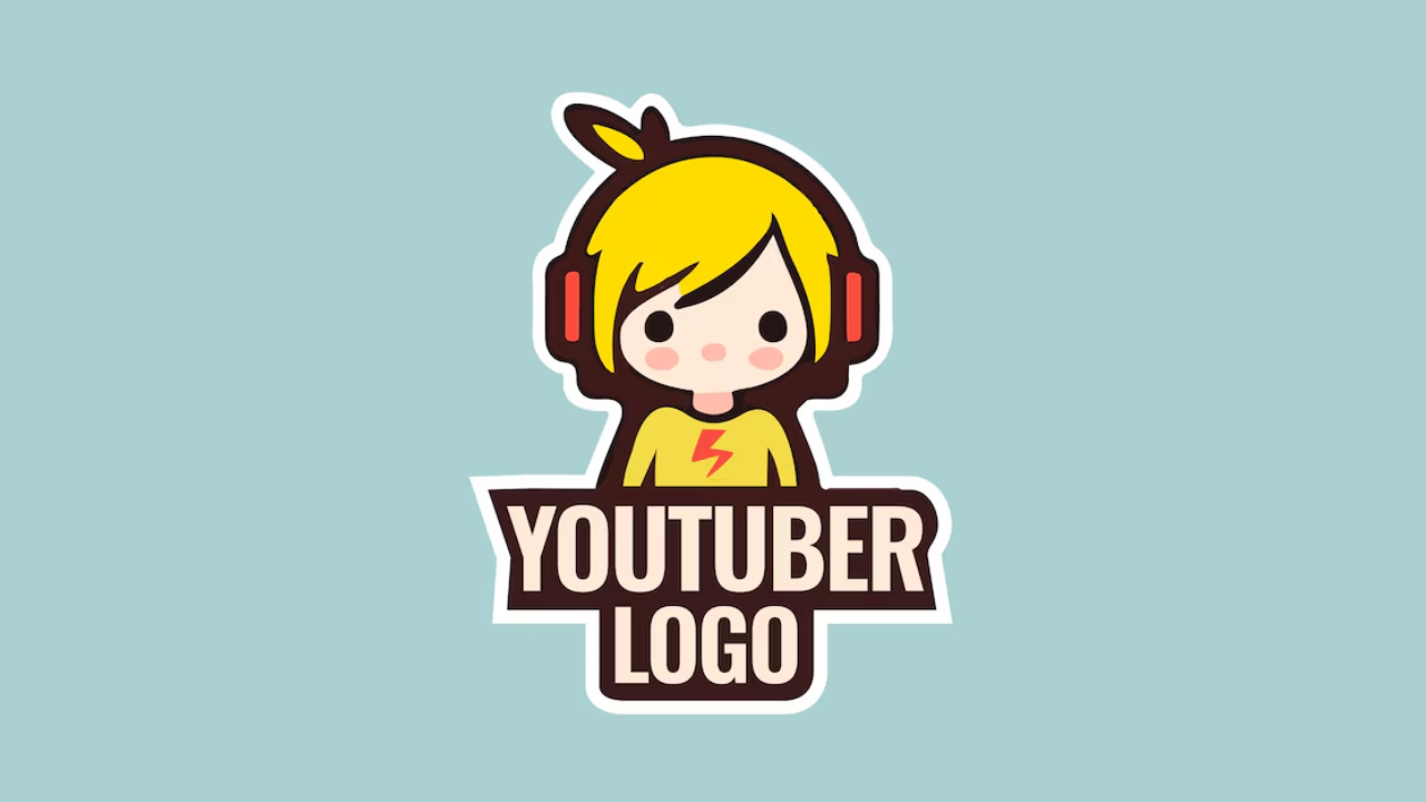 Logotipo de dibujos animados para el canal de YouTube