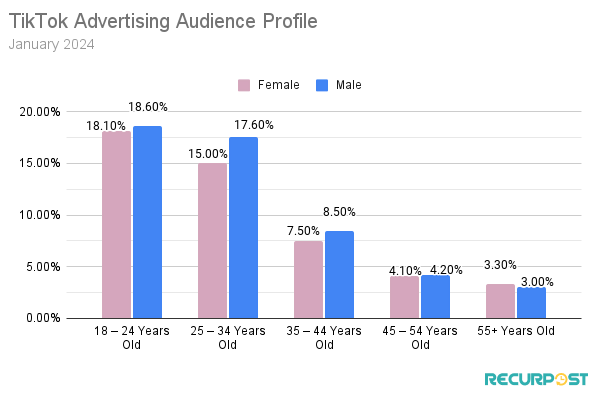 Immagine che mostra le statistiche dei follower di TikTok