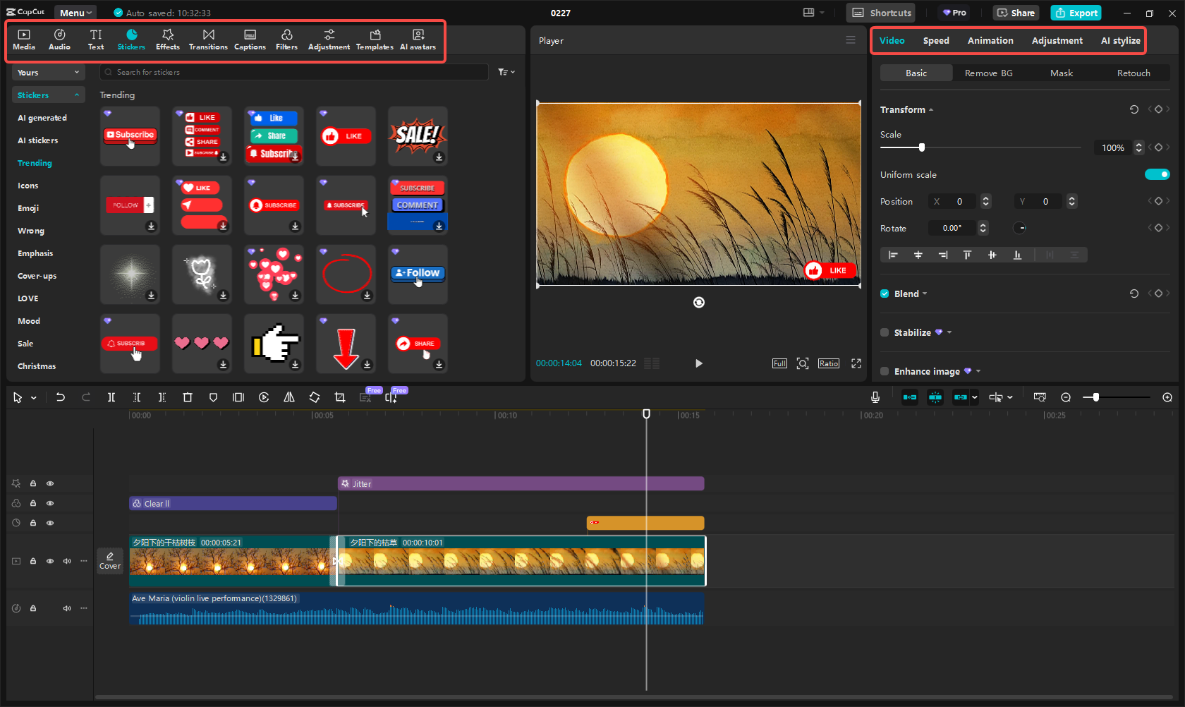 Modifica il video di YouTube