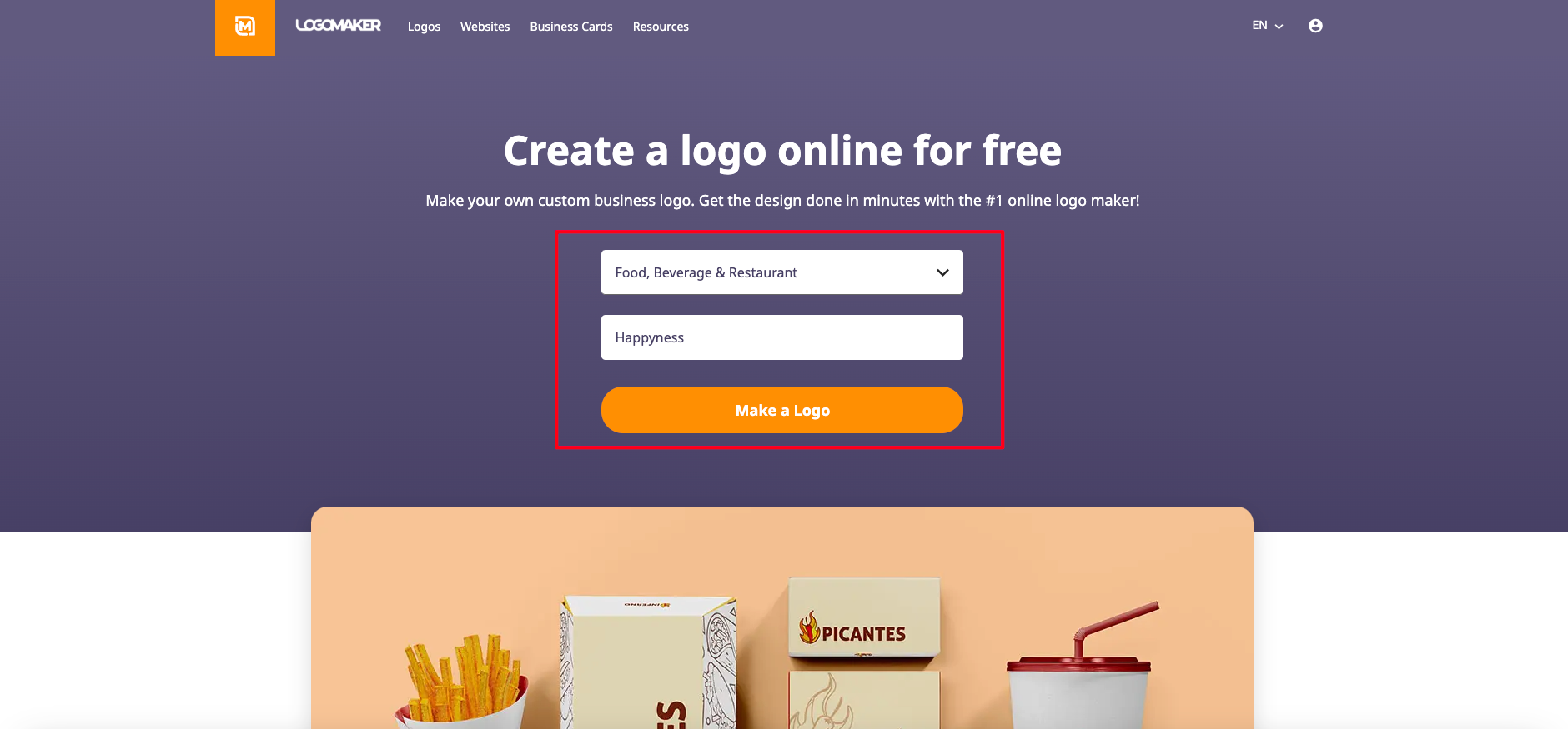 Write brand name and select category