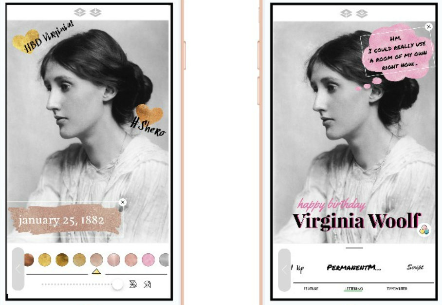 Arten von Instagram-Reel-Overlays: Text-Overlays