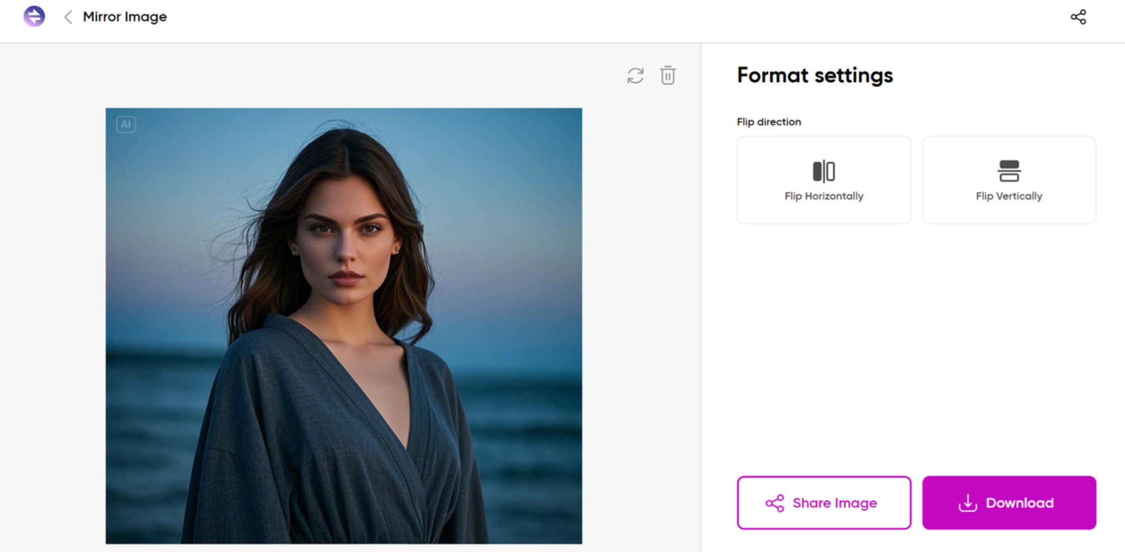 Balikkan gambar Anda dengan Quicktool