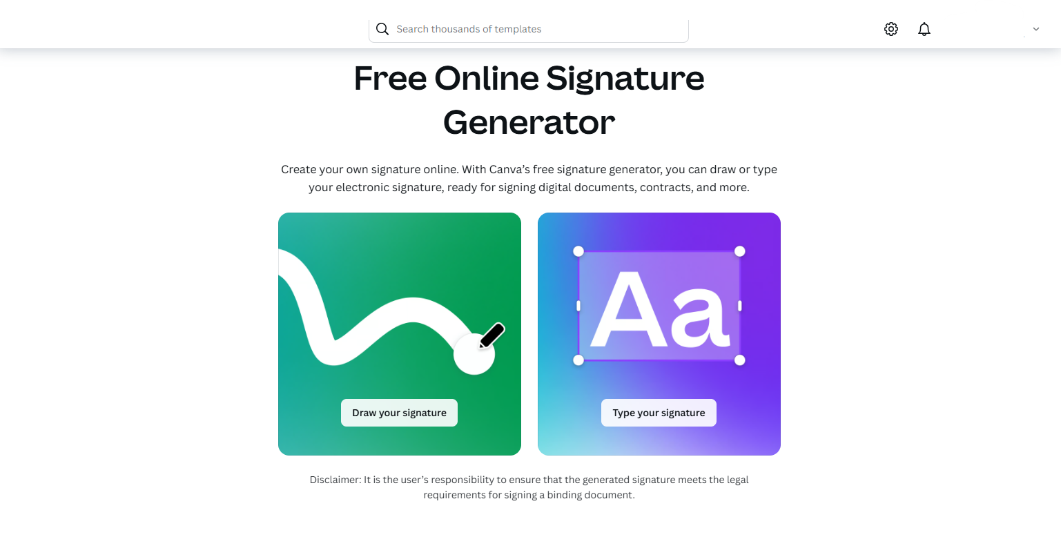 Crea una firma para mi nombre