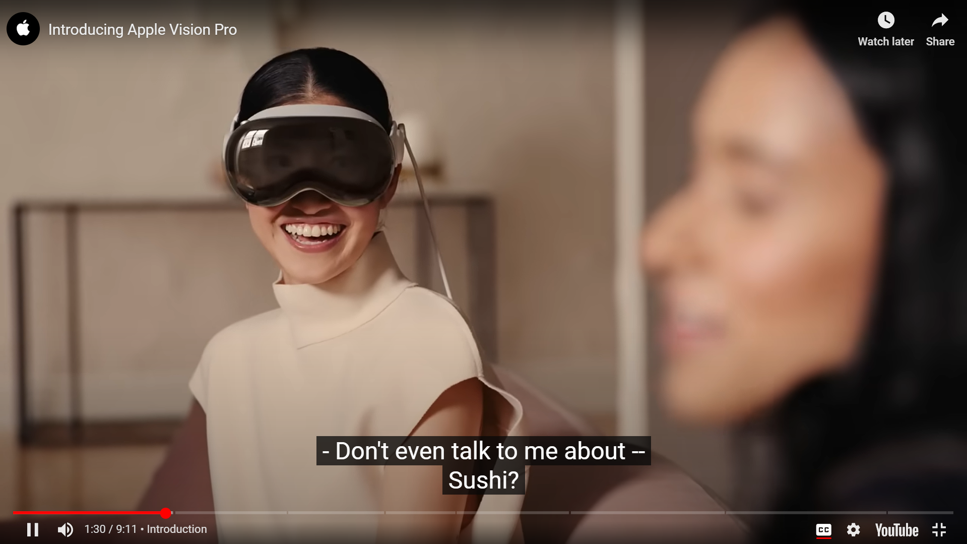 Apple Vision Pro reklamı ürün özelliklerini öne çıkarıyor