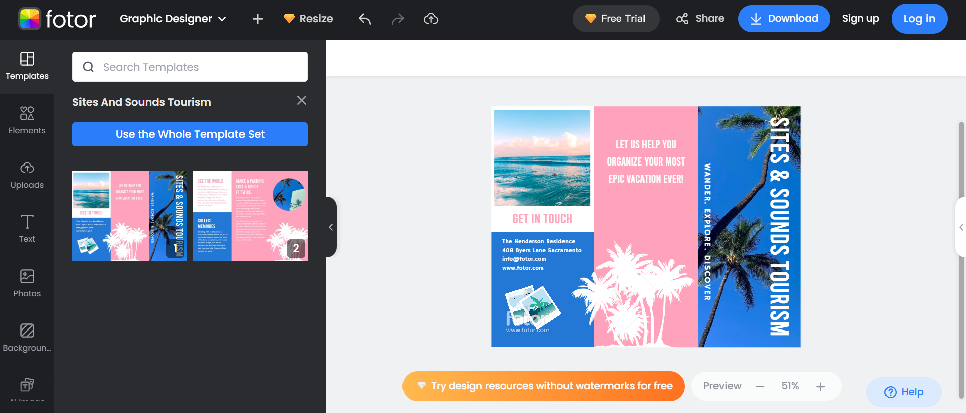 pamphlet design maker