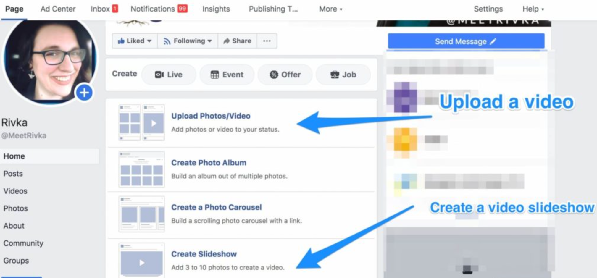 Facebook 'ta YouTube videolarını tanıtmak