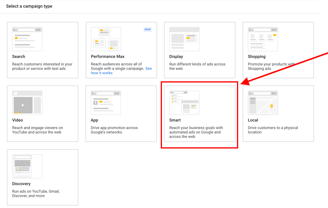 Een geschikt advertentietype kiezen in Google-advertenties