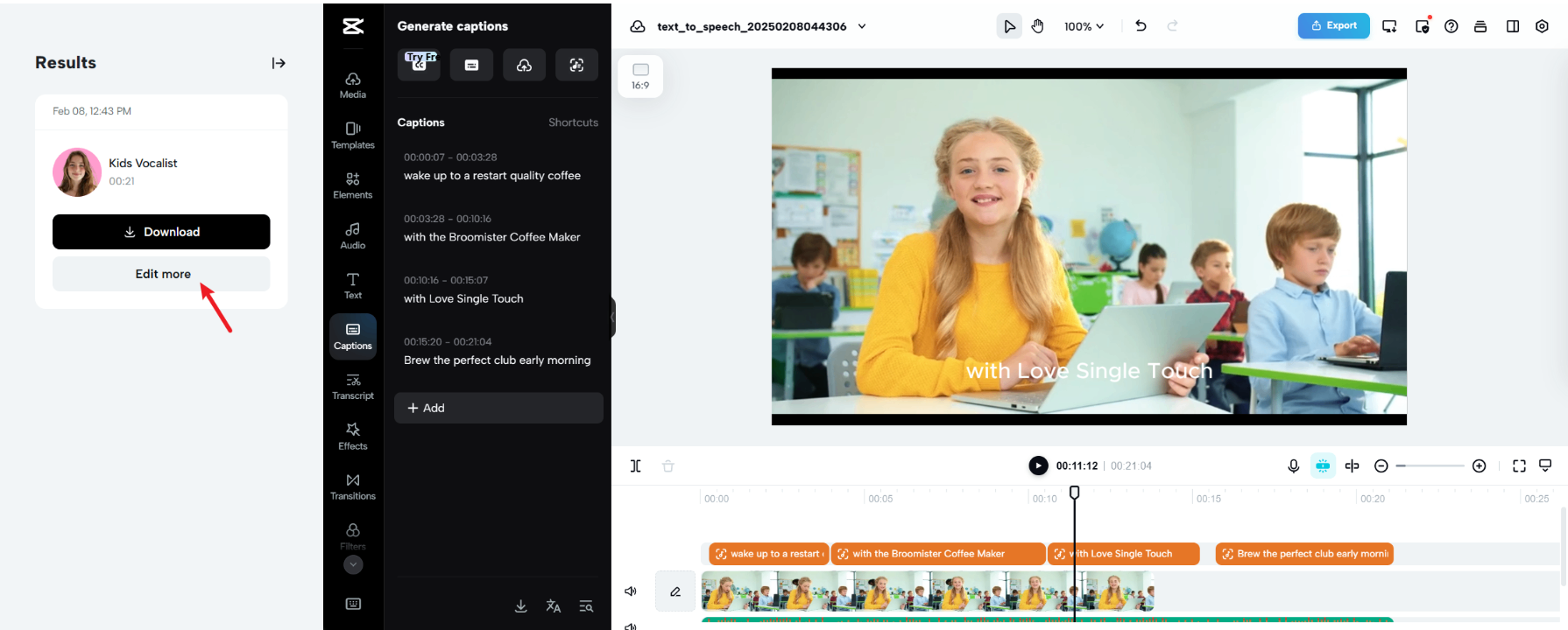 Accessible video editing space