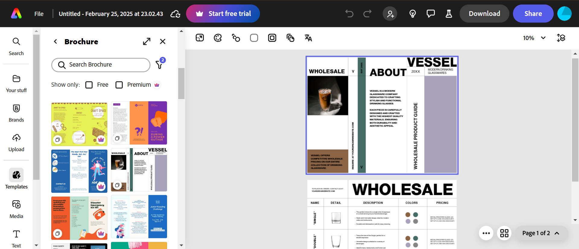 pamphlet creator free