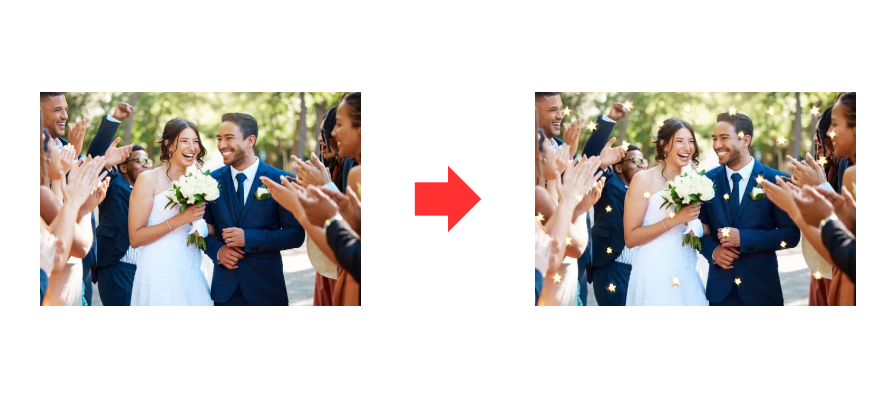 add glitter to a photo