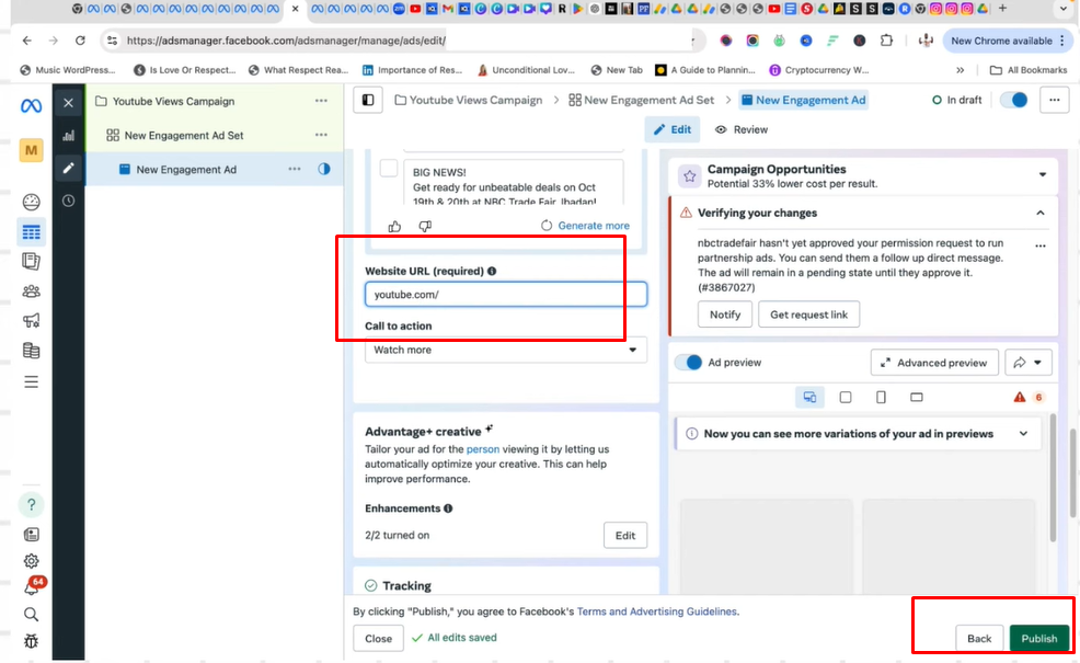 YouTube videosunu Facebook 'ta tanıtmak için bir video URL' si ekleme