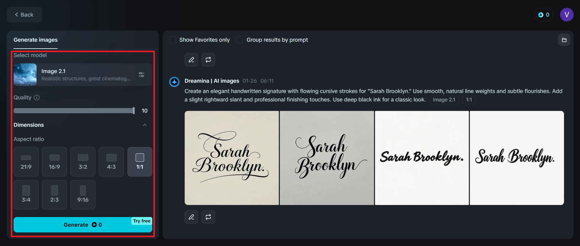 Crea una firma scritta a mano online con AI
