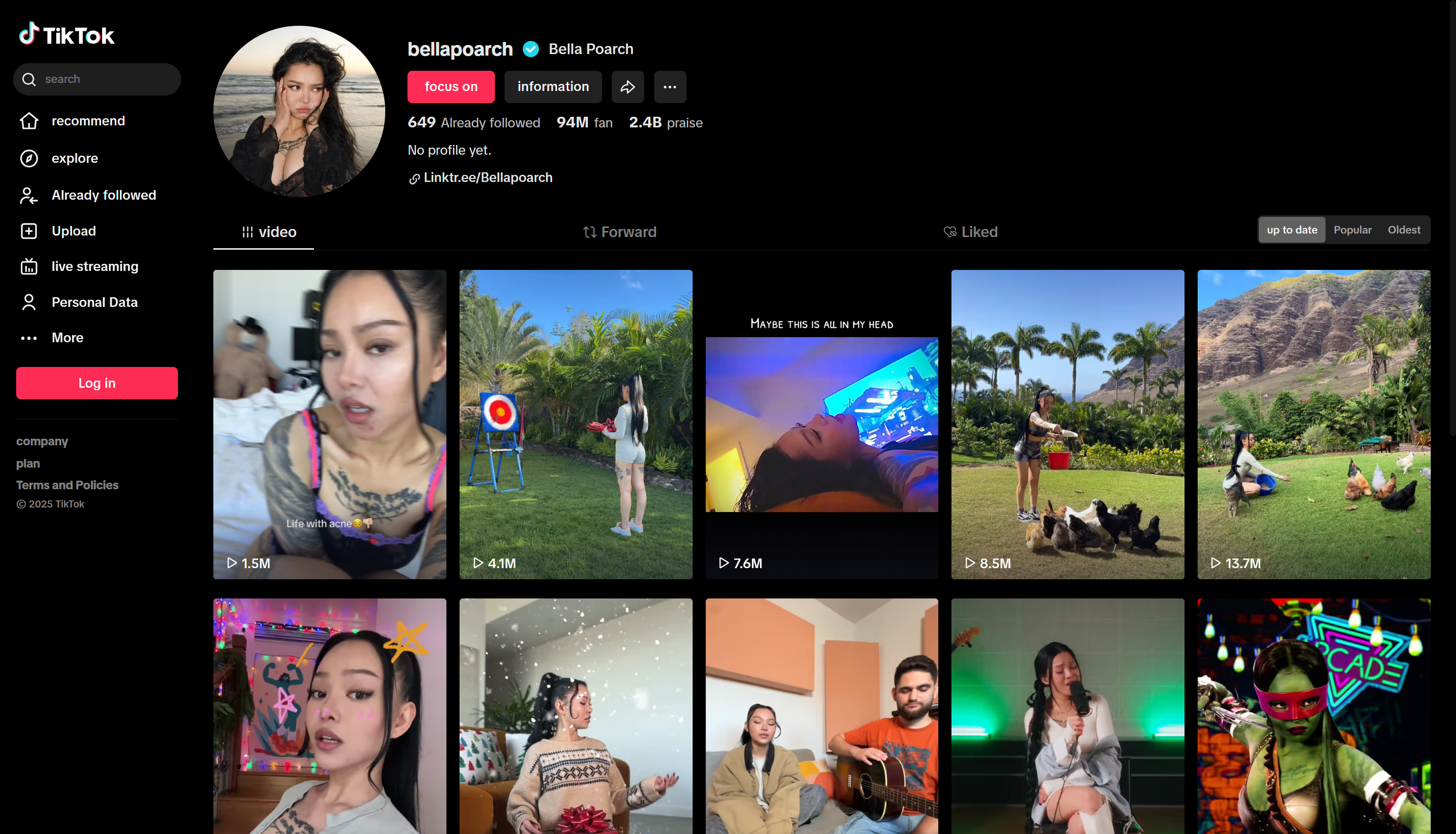 Os 5 principais criadores da tendência do TikTok: Bella Poarch