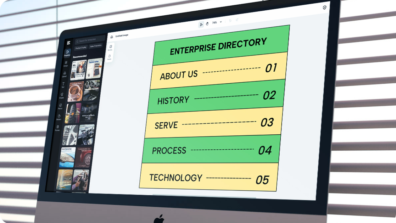 Generate tabular table of contents