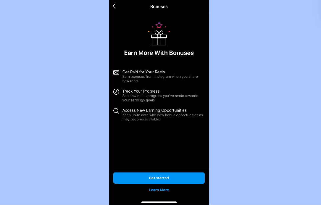 Le programme Reels Play Bonus d'Instagram