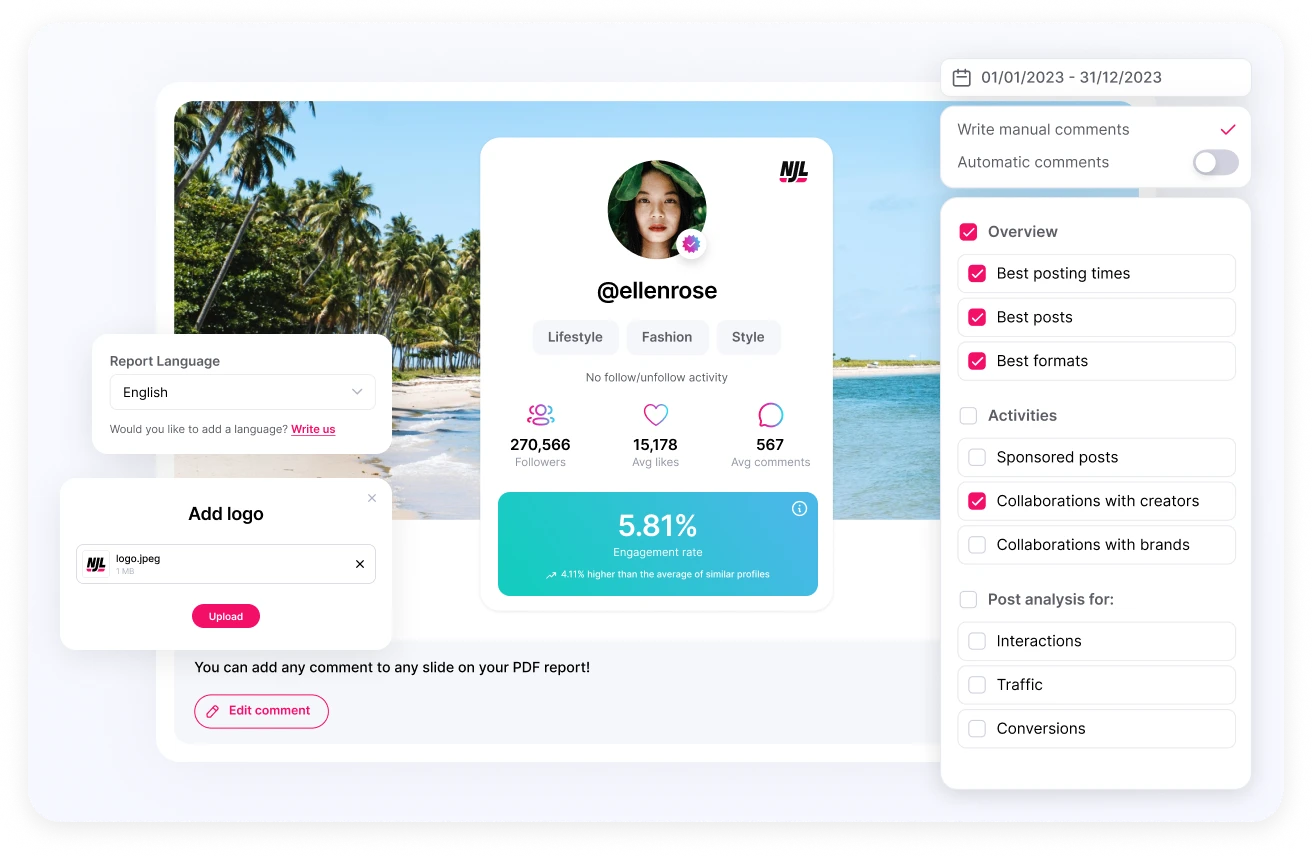 Image montrant l'interface de Not Just Analytics