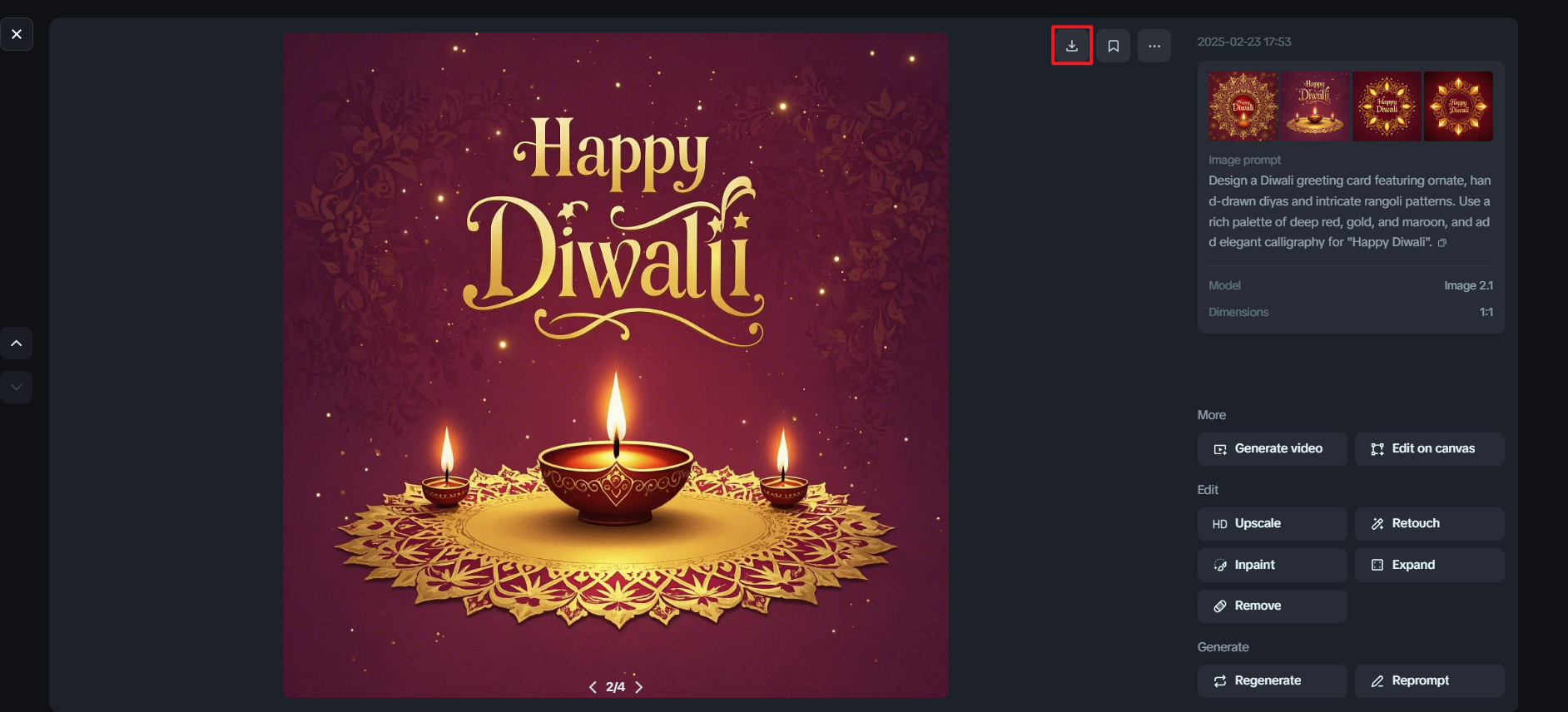 Diwali invitation card maker online free