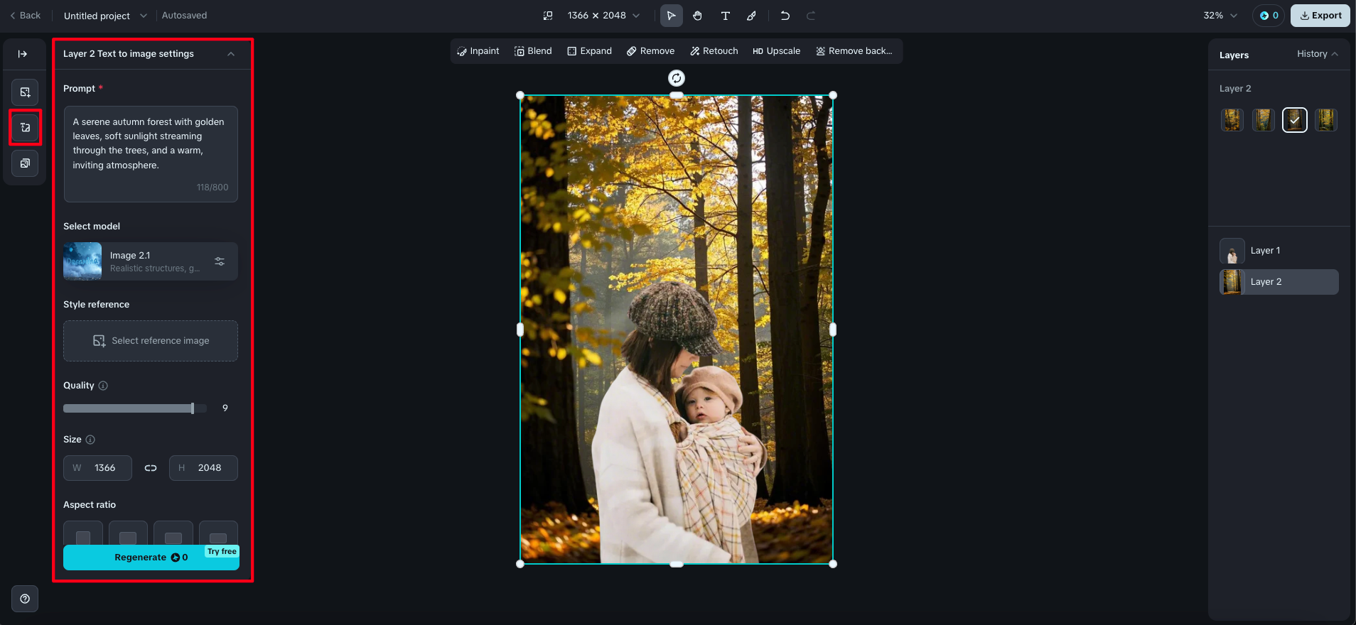 generate background to photos online