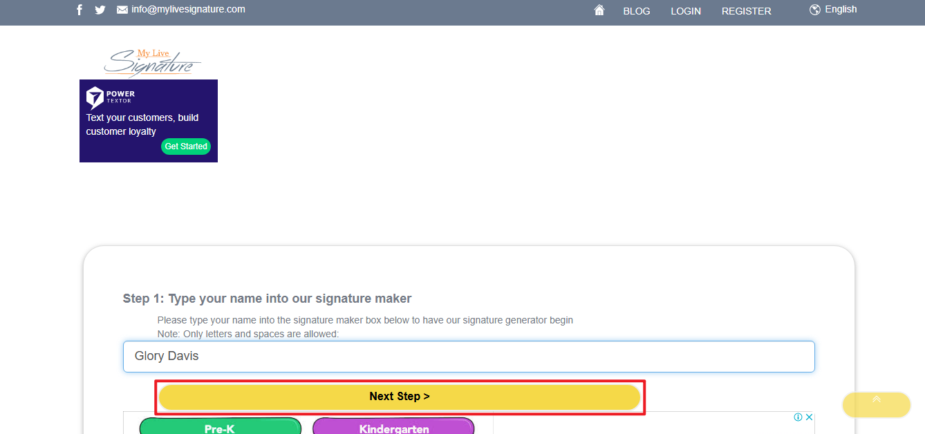 Crea firma scritta a mano online gratis