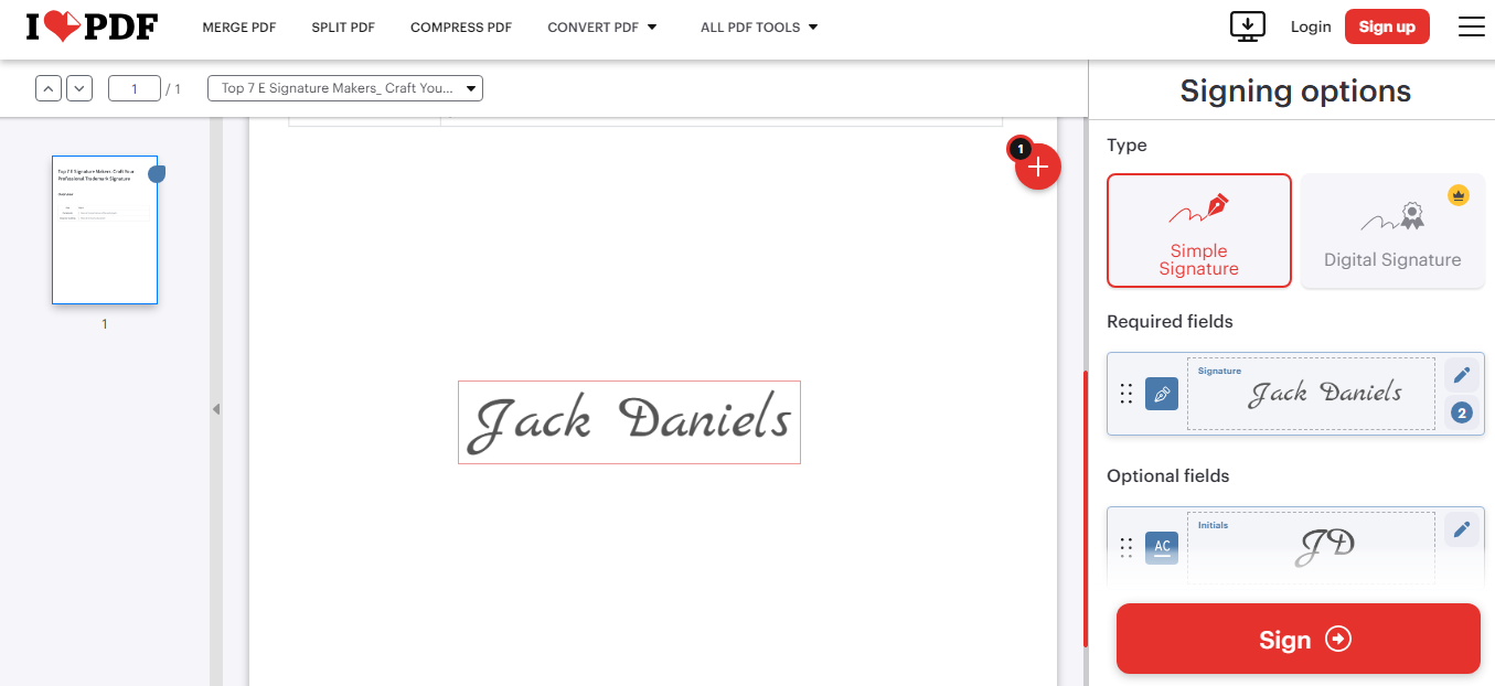 Free e signature maker online
