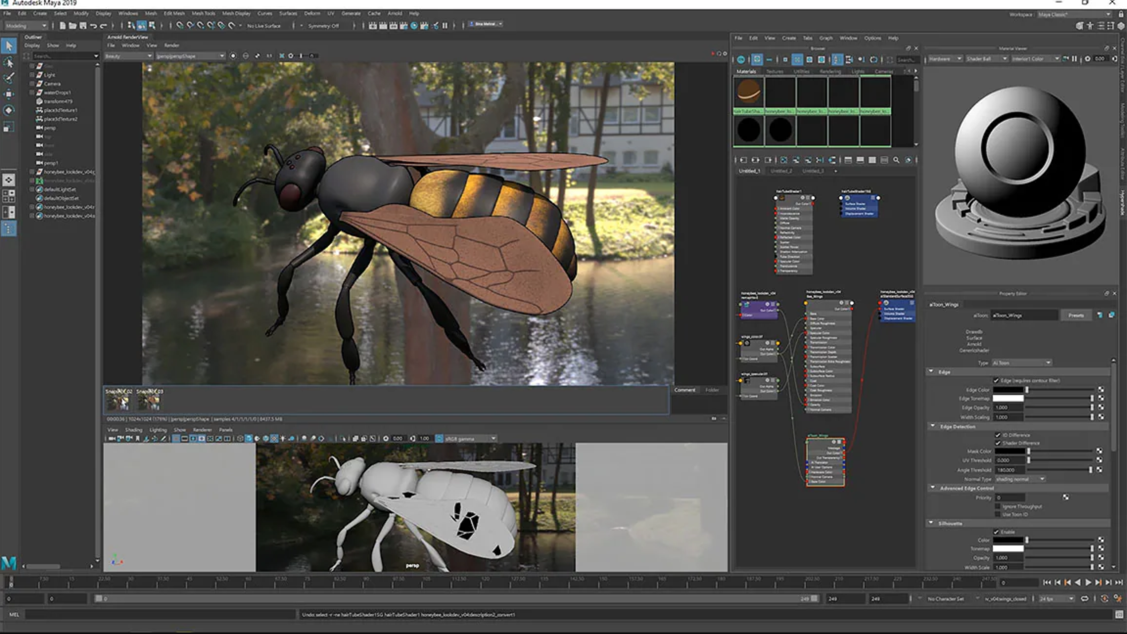 Gränssnitt för att skapa förklaringsvideor med Autodesk Maya