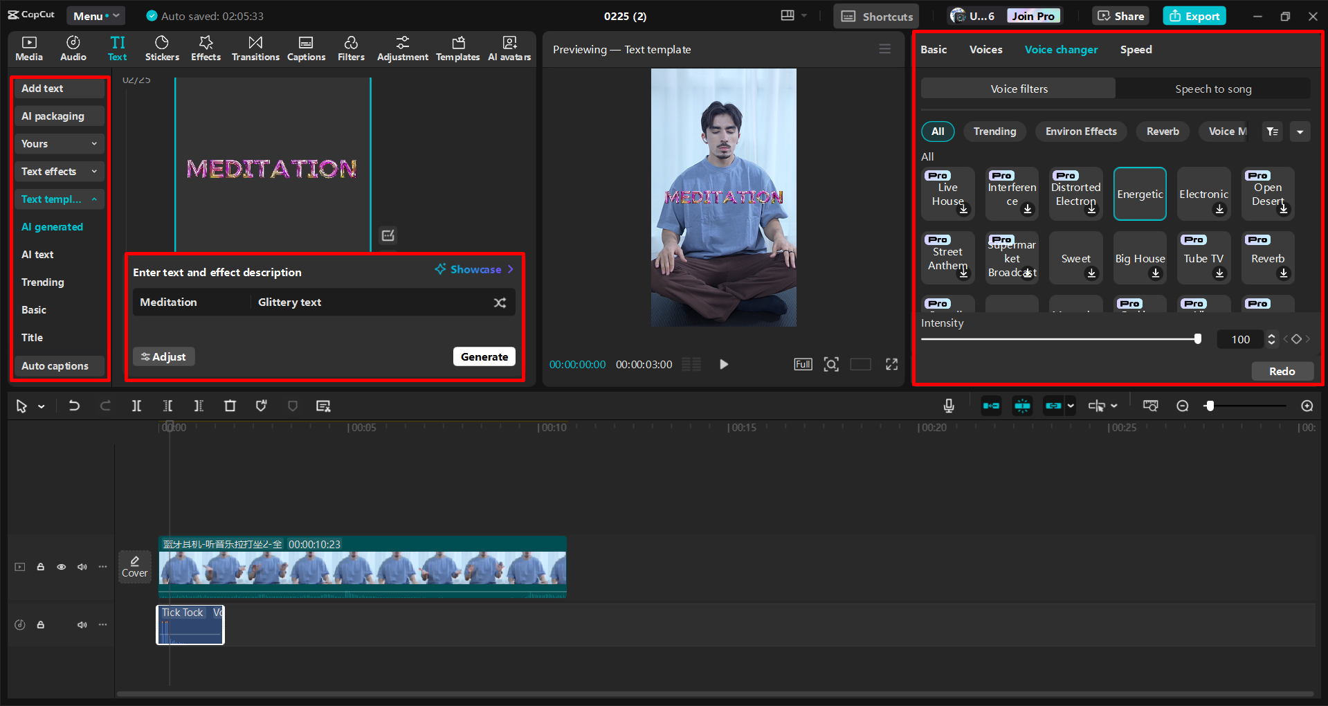 Bearbeiten und Verbessern eines TikTok-Videos im CapCut Desktop-Video-Editor