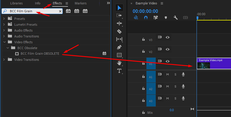 Premiere Proで無料でBCCを使用してフィルムバーンオーバーレイを作成する