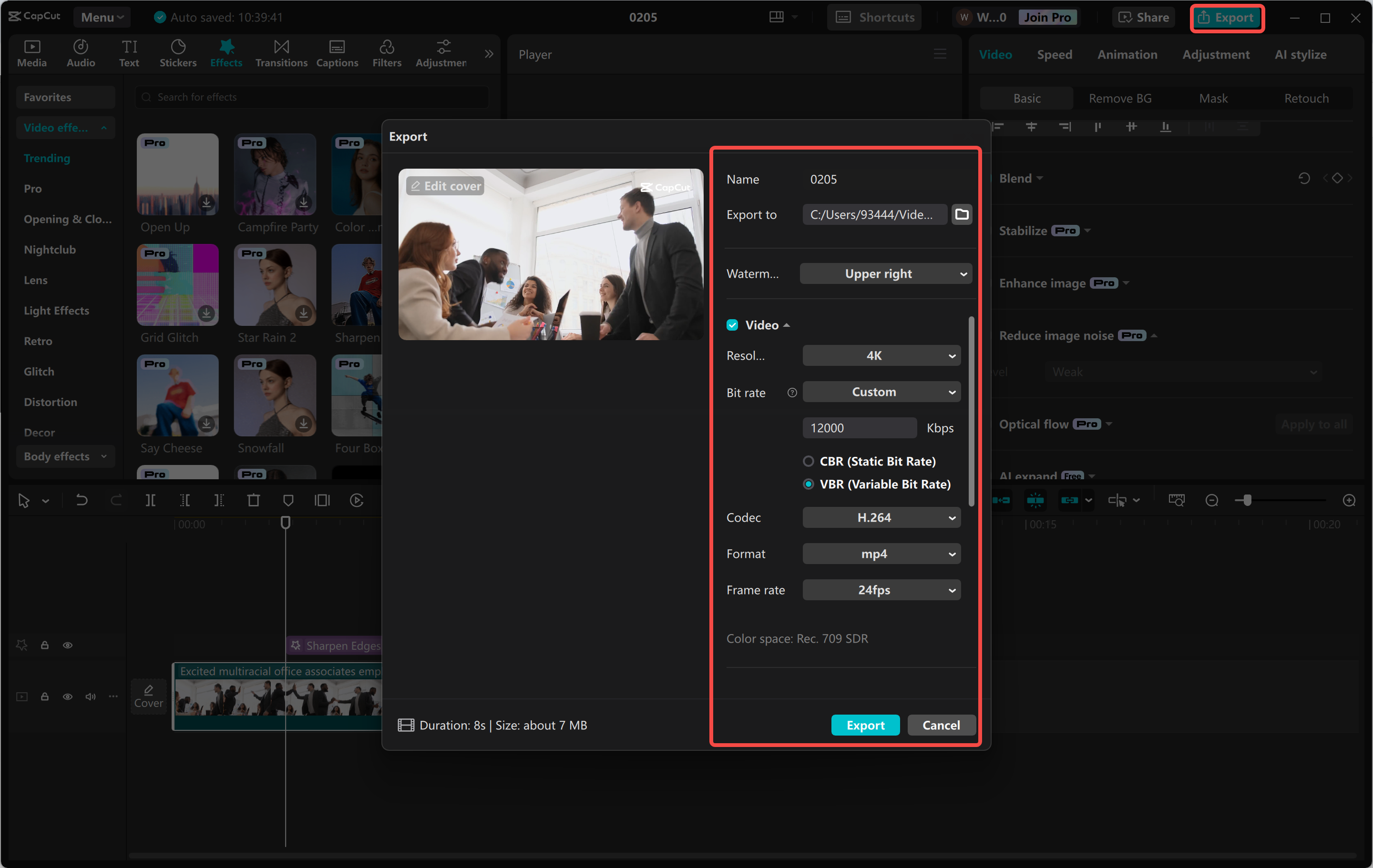 Mengekspor video dari editor video desktop CapCut
