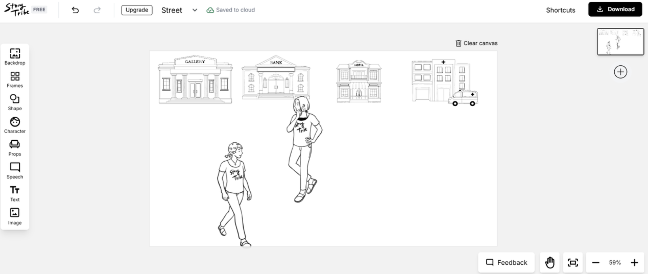 Erstellen Sie online ein Storyboard