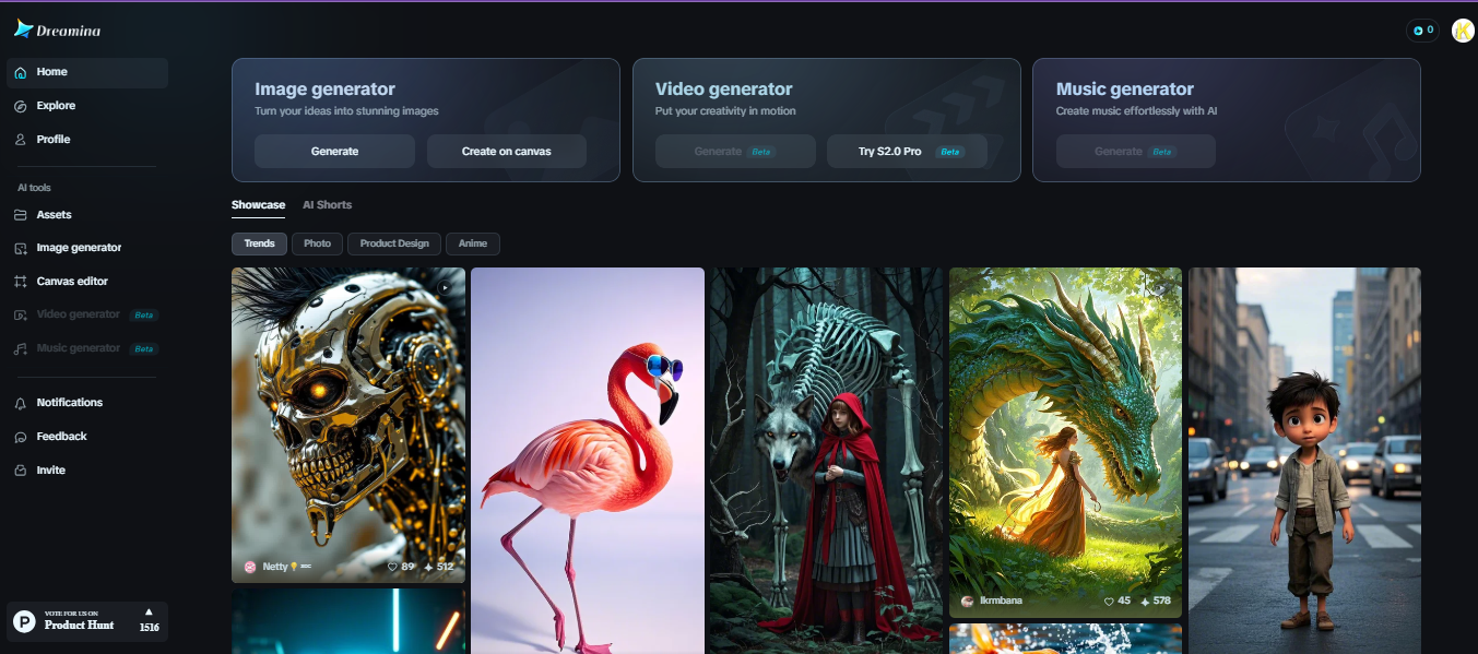 Dreamina's free storyboard creator