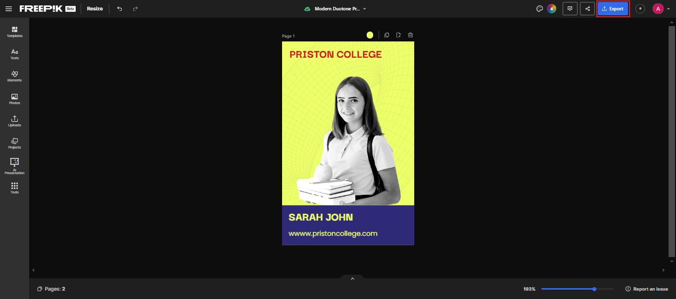 student card templates