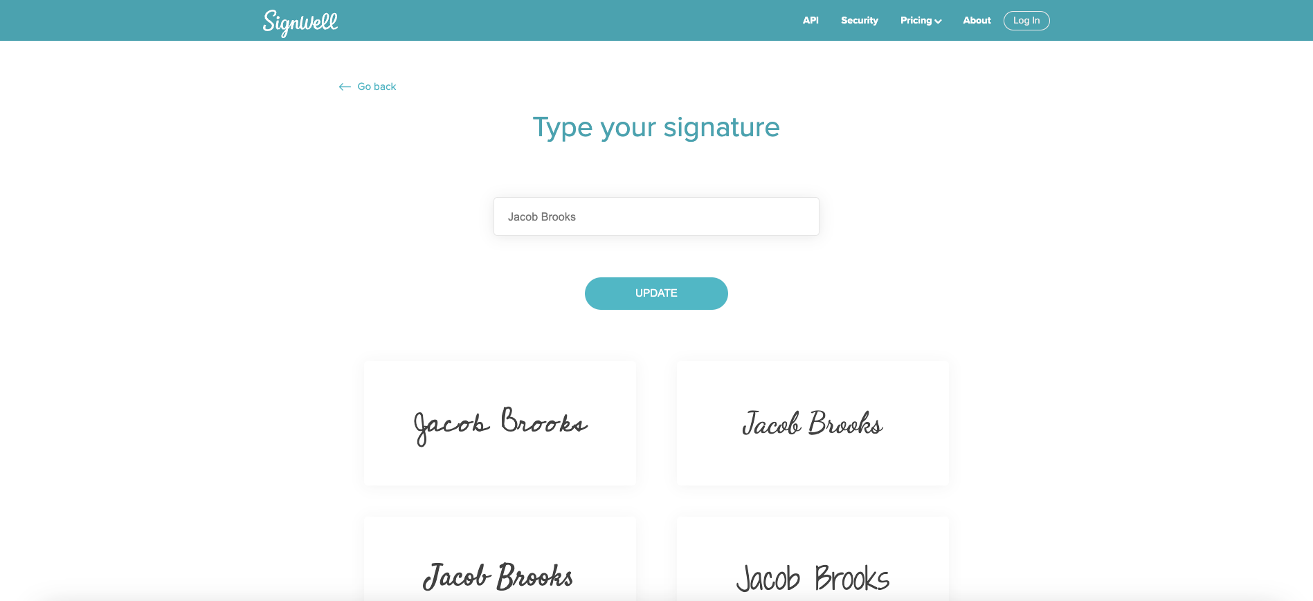 Online signature maker by name
