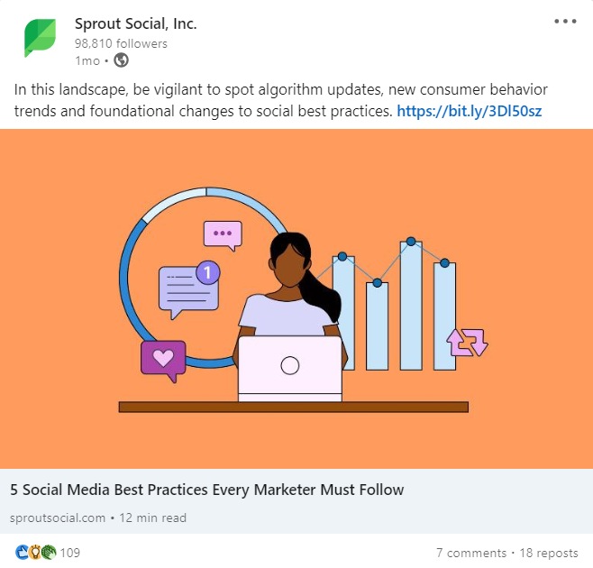 Image showing a type of short-term content through social media posts