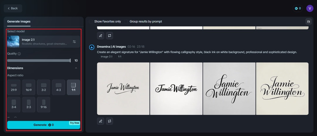 signature generator from name with AI