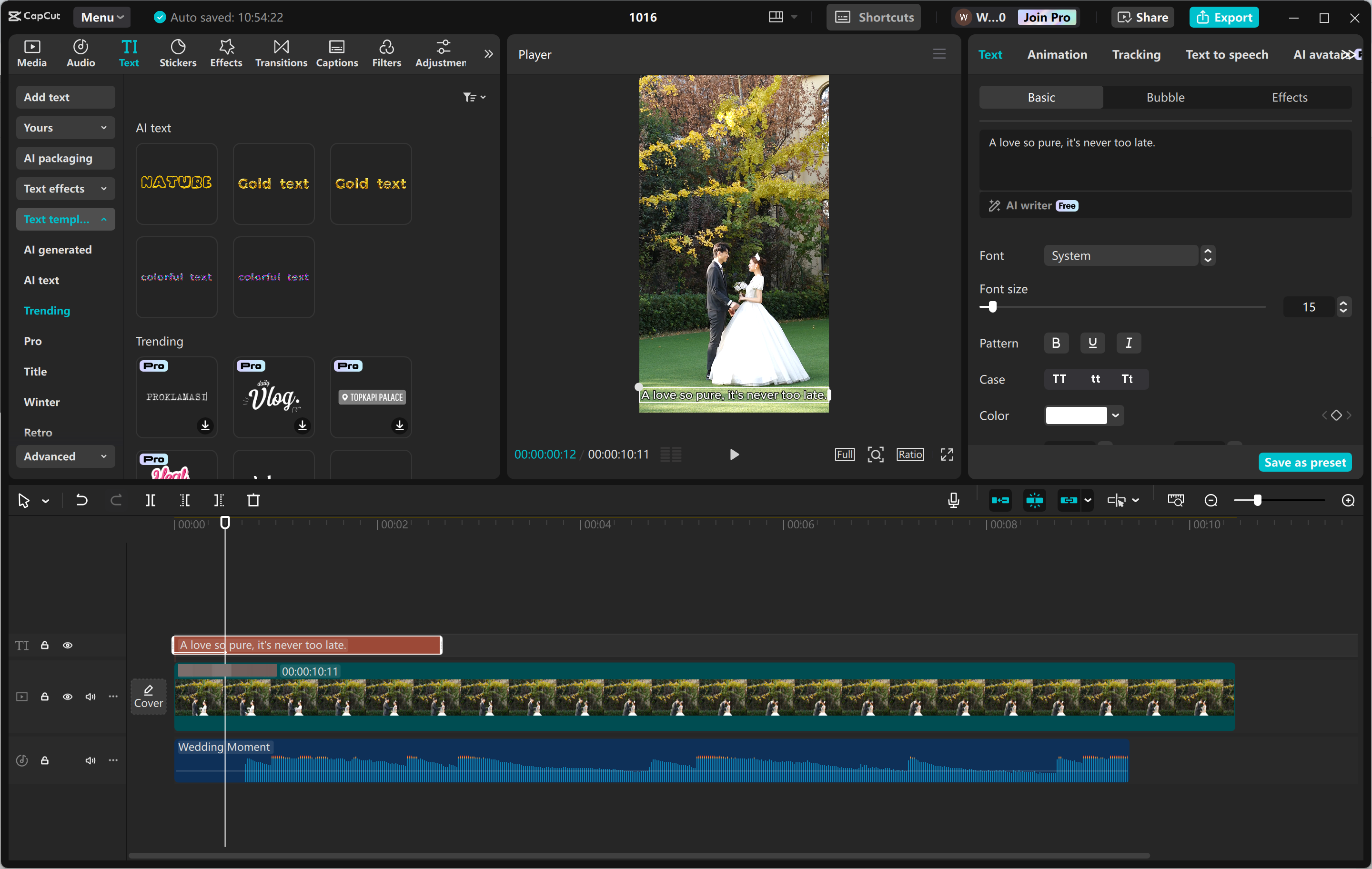 Interfaz de edición del CapCut editor de video de escritorio: la mejor herramienta para crear carretes de Instagram