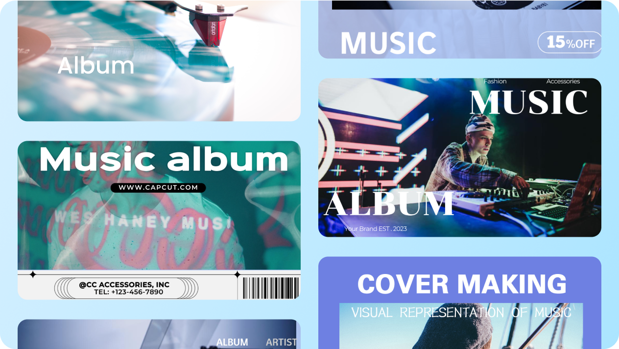 Exquisite album cover templates