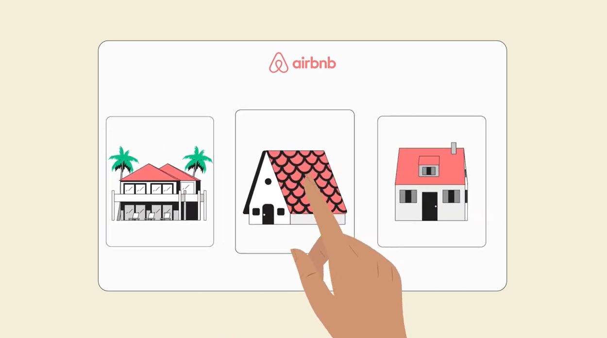Airbnbs 3D-förklaringsvideo för resenärer och fastighetsägare