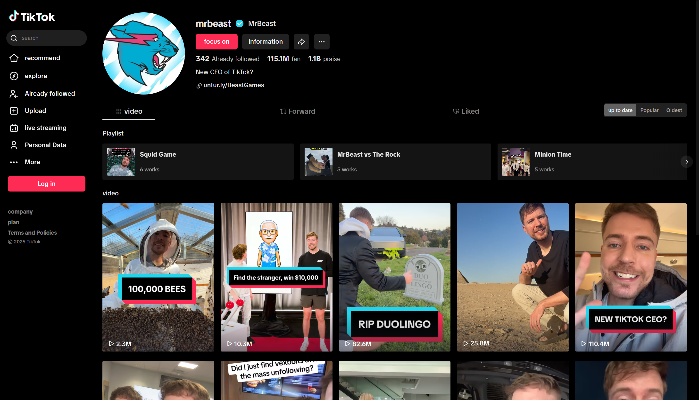 Os 5 principais criadores da tendência do TikTok: MrBeast
