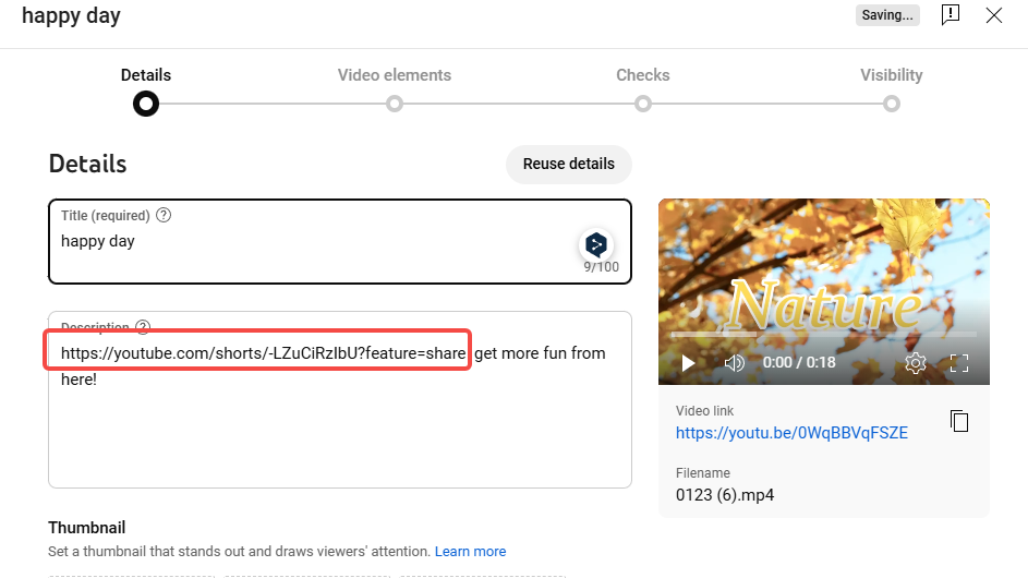Placez un lien d'abonnement YouTube dans la description