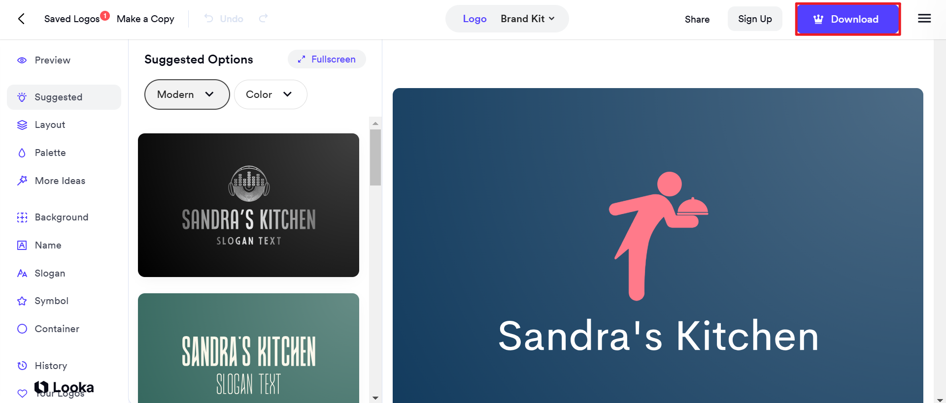 Customize and download your logo