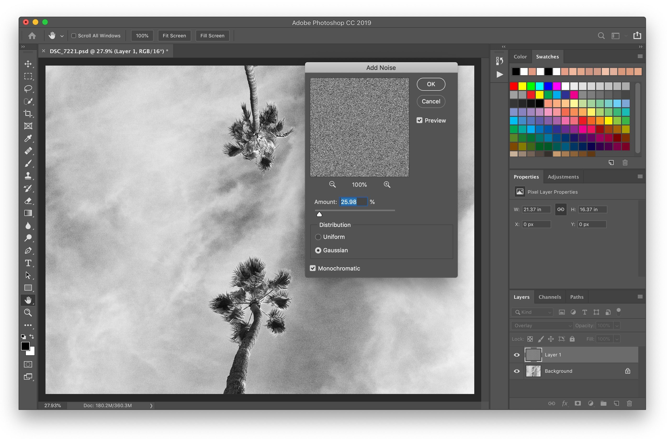 簡単な手順でPhoto shopにノイズを追加する方法を示します