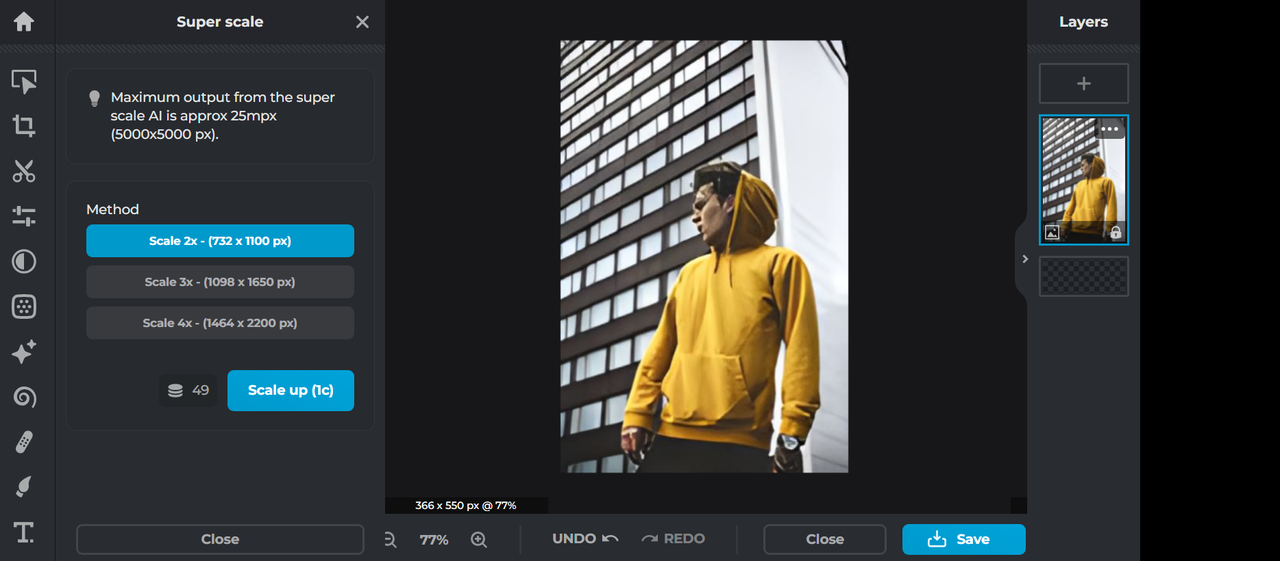 AI pixel enhancer