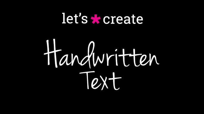 Imagen que muestra un ejemplo de efecto de texto de escritura a mano