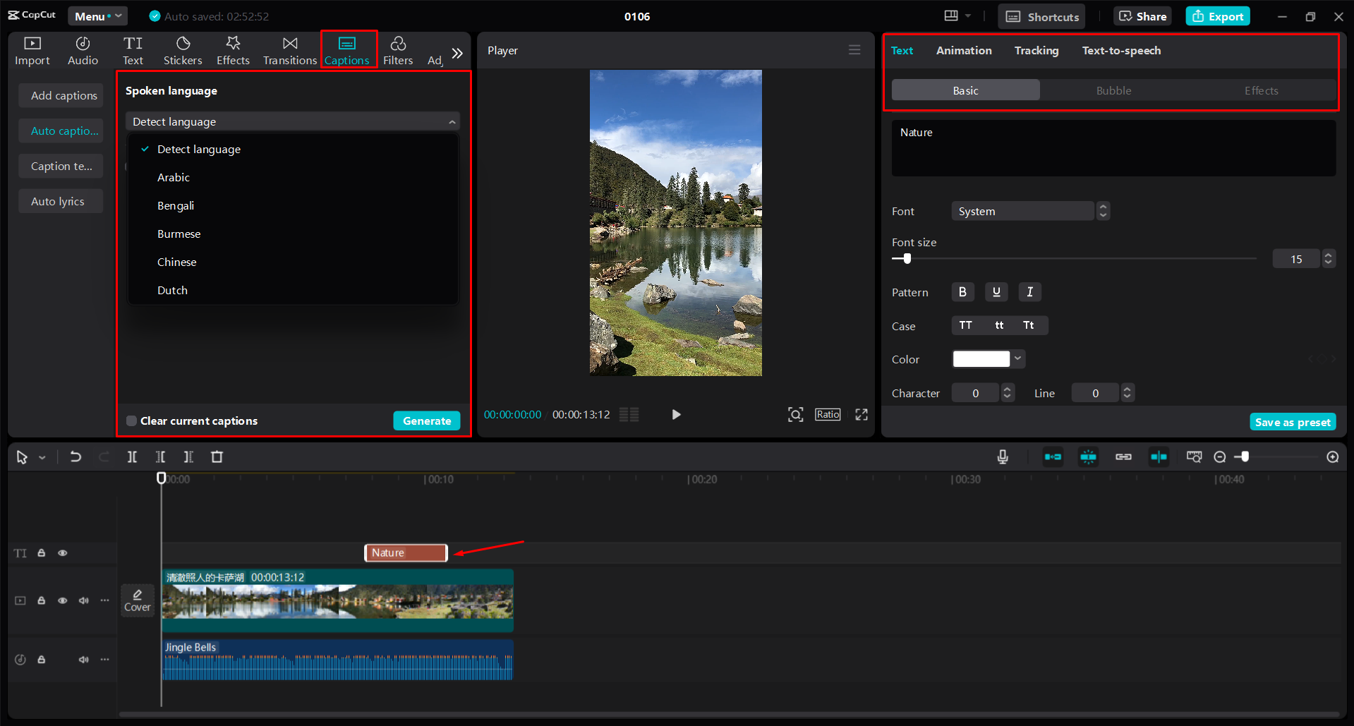 Anpassen eines YouTube-Kurzvideos im CapCut Desktop-Video-Editor