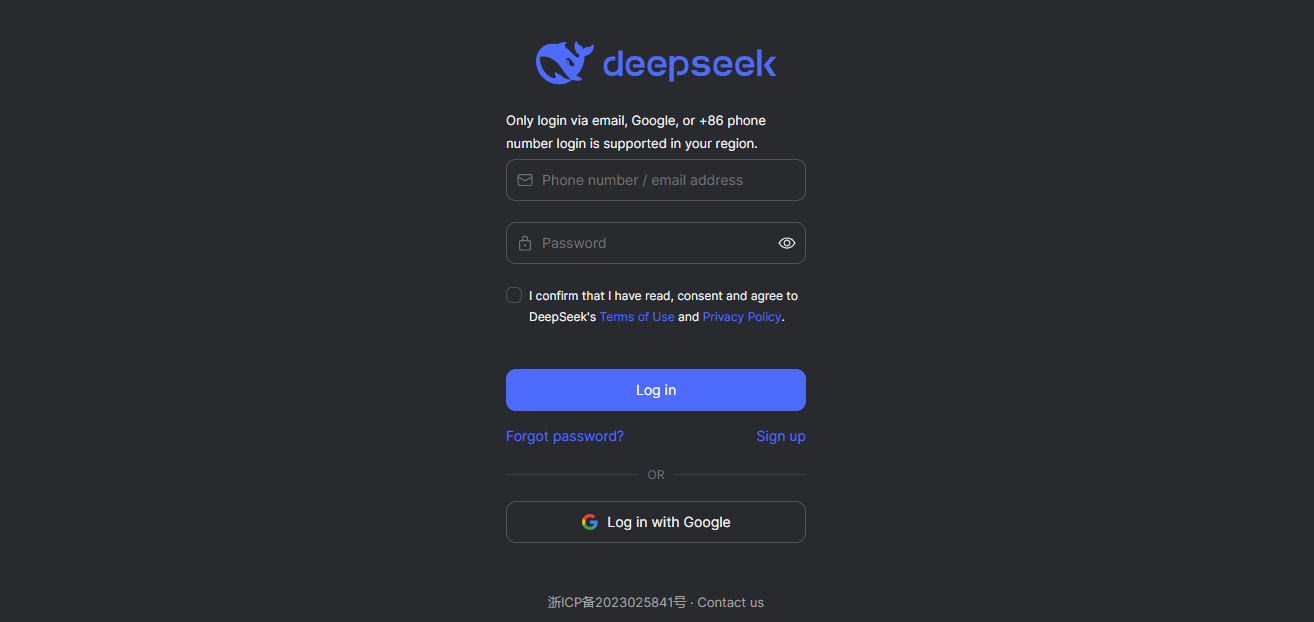 DeepSeek Web Sitesini Ziyaret Edin