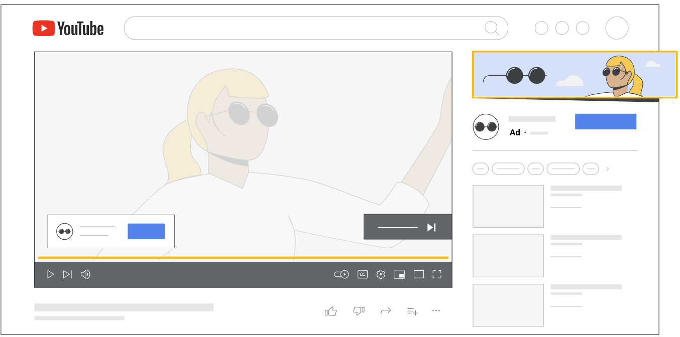 Erstellen einer begleitenden Bannerwerbung auf YouTube