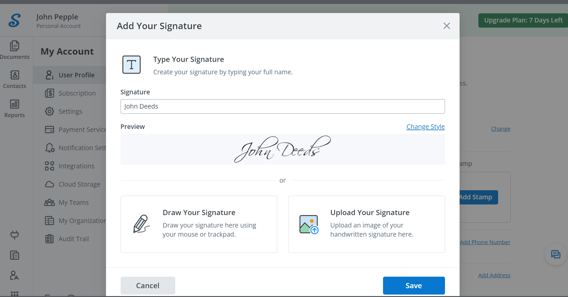 SignNowを使って手書きの署名を生成する