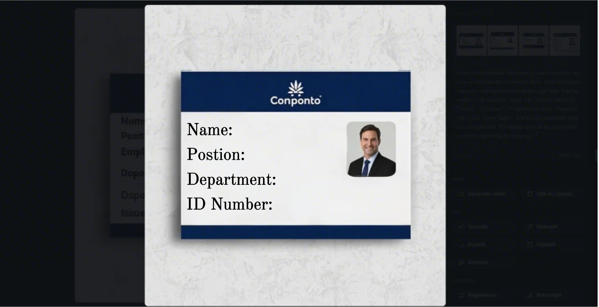 Employee card maker