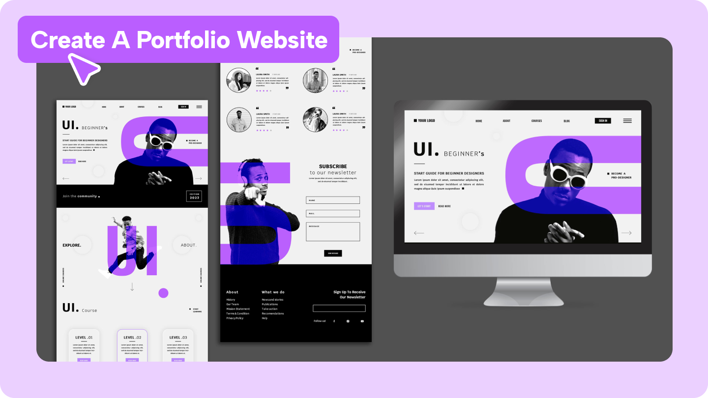 cara membuat website portofolio